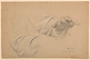 Dibujo, Estudio para "Communion of t, 1844 de Daniel Huntington