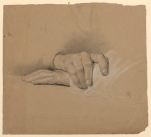 Dibujo, Estudio para "Communion of t, 1844 de Daniel Huntington