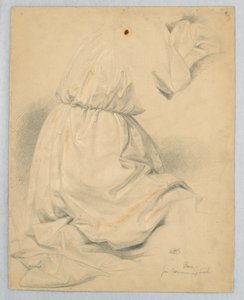 Dibujo, Estudio para "Communion of t, 1846 de Daniel Huntington
