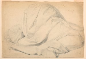 Dibujo, Estudio para "La comunión de los enfermos", 1844-45 de Daniel Huntington
