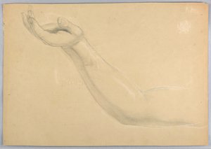 Dibujo, Estudio para duplicado de "C, 1850 de Daniel Huntington