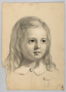 Dibujo, Estudio para duplicado de "Christiana", 1850 de Daniel Huntington