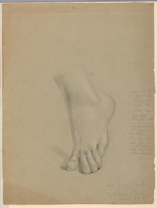 Dibujo, Estudio para duplicado de "Christiana", marzo de 1850 de Daniel Huntington