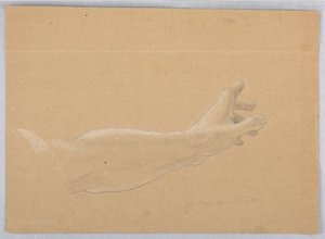 Dibujo, Estudio para "Early Christia, 1839-40 de Daniel Huntington