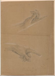 Dibujo, Estudio para "Early Christia, 1839-40 de Daniel Huntington