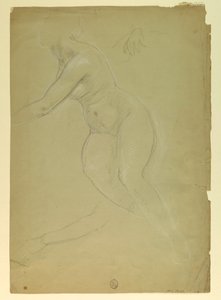 Dibujo, Estudio para "Justice and Pe, 1886 de Daniel Huntington