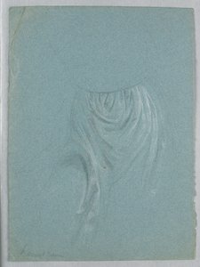 Dibujo, Estudio para "El sueño de Mercy", 1857 de Daniel Huntington