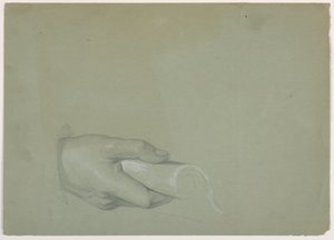Dibujo, Estudio para "Tribute Money", 1852 de Daniel Huntington