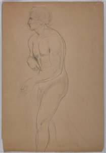 Dibujo, Estudio para "Tribute Money", julio de 1852 de Daniel Huntington