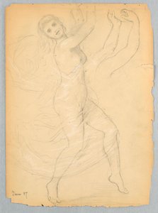 Dibujo, Estudio para el Ac Nacional, junio de 1868 de Daniel Huntington
