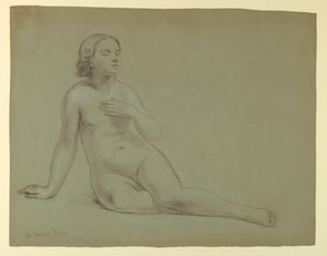 Desnudo femenino, estudio para "El sueño de la misericordia" de Daniel Huntington