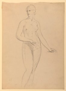 Desnudo femenino, estudio para retrato de la Sra. Henry Schieffelin