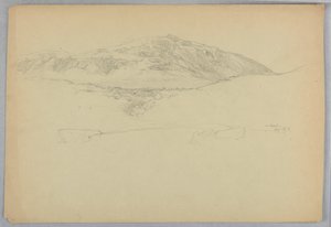 Boceto de paisaje, Monte Desierto, Maine de Daniel Huntington