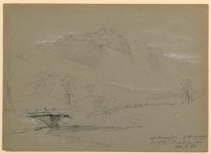 Monte Mansfield desde Pleasant Valley Road, Cambridge, Vermont de Daniel Huntington