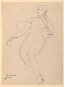 Desnudo femenino sentado de Daniel Huntington