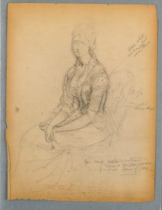 Boceto para el retrato de la señorita Astor de Daniel Huntington