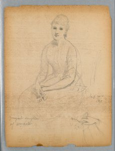 Boceto para el retrato de la hija menor de William Astor de Daniel Huntington