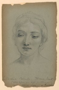 Boceto de Carolina Palombo, Estudio para "La hija del orfebre" de Daniel Huntington