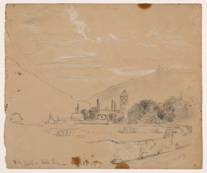 Boceto de Villeneuve, Lago de Ginebra