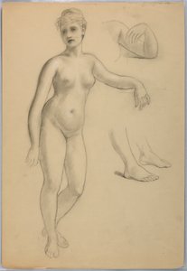 Desnudo femenino de pie