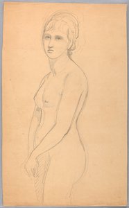 Desnudo Femenino de Pie de Daniel Huntington