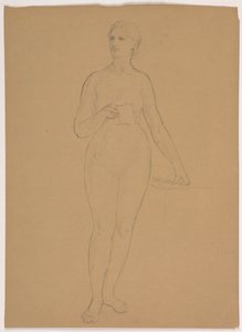 Desnudo femenino de pie de Daniel Huntington