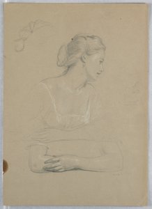Estudio para "Recepción de Martha Washington" de Daniel Huntington