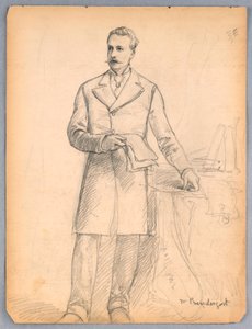 Estudio para retrato de James Prendergast de Daniel Huntington