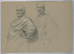 Estudio para "Tiziano mostrando"