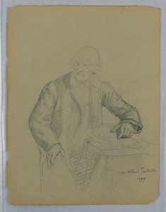Estudio para un Retrato de Albert Gallatin, Sentado de Daniel Huntington