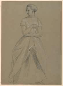 Estudio de la Sra. Bingham para "La Corte Republicana" (El día de recepción de Lady Washington) de Daniel Huntington