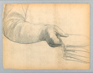 Estudio del brazo derecho de Daniel Huntington