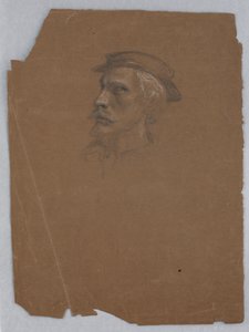 Estudio de Tiziano para "Tiziano mostrando el Entierro a Carlos V y Clemente VII" de Daniel Huntington