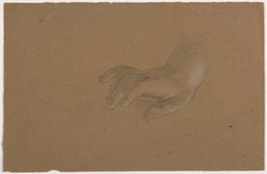Estudio de una mano derecha de Daniel Huntington