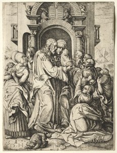 Christ Taking Leave of His Mother de Daniel I Hopfer