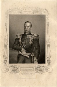 Retrato del Príncipe Mikhail Dmitrievich Gorchakov 1795-1861, 1856 de Daniel John Pound