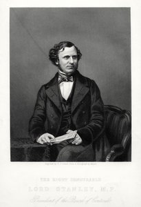 El Muy Honorable Edward Henry Stanley, 15º Conde de Derby, estadista británico, c1880 de Daniel John Pound