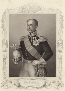 Zar Nicolás I, Emperador de Rusia (grabado) de Daniel John. Pound