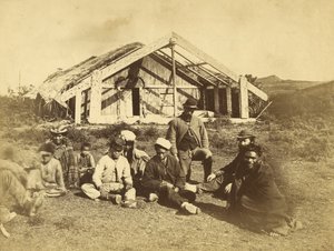 Casa Rununga Kowitis, Waioneo, Bahía de las Islas, c.1870 de Daniel Louis Mundy