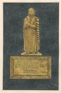 Placa de latón para Francis Awsiter y Richard Awsiter de Daniel Lysons