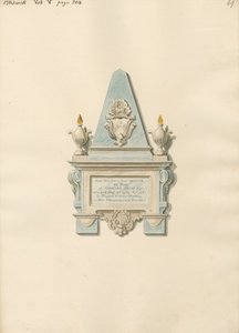 Monumento a Edward Crisp de la iglesia de Chiswick de Daniel Lysons