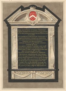 Monumento a George Lord Berkeley de la iglesia de Cranford