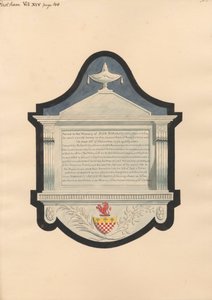Monumento a Inyr Burgess, de la iglesia de East Ham de Daniel Lysons