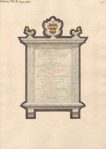 Monumento a Jacob Augustus Blondel de la iglesia de Stepney de Daniel Lysons
