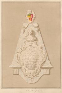 Monumento a Loilliam y Ann Frohock de la iglesia de Stoke Newington de Daniel Lysons