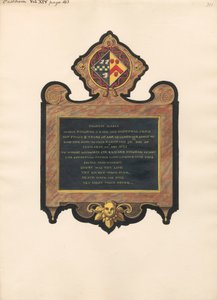 Monumento a Mary Heigham de la iglesia de East Ham