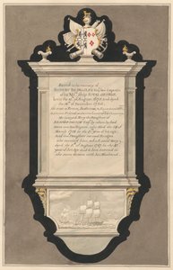Monumento a Rupert y Mary Billingsley de la iglesia de Drayton de Daniel Lysons