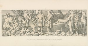 Harold, a punto de regresar a Inglaterra, se despide de William, quien lo carga con regalos de despedida de Daniel Maclise