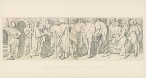 Mientras tanto, Tostig y Harold Hardrada son victoriosos y reciben la sumisión de la ciudad de York de Daniel Maclise