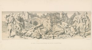 La muerte de Tostig y Harold Hardrada, después de la batalla de Stamford Bridge